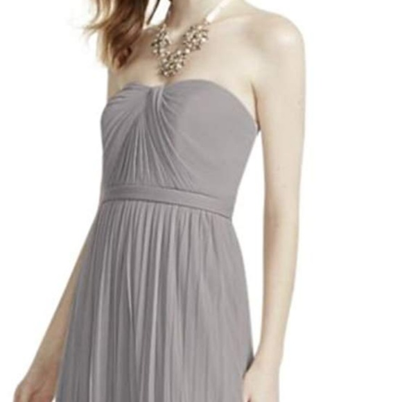 David's Bridal Versa Convertible Mesh Long Dress - Picture 1 of 6